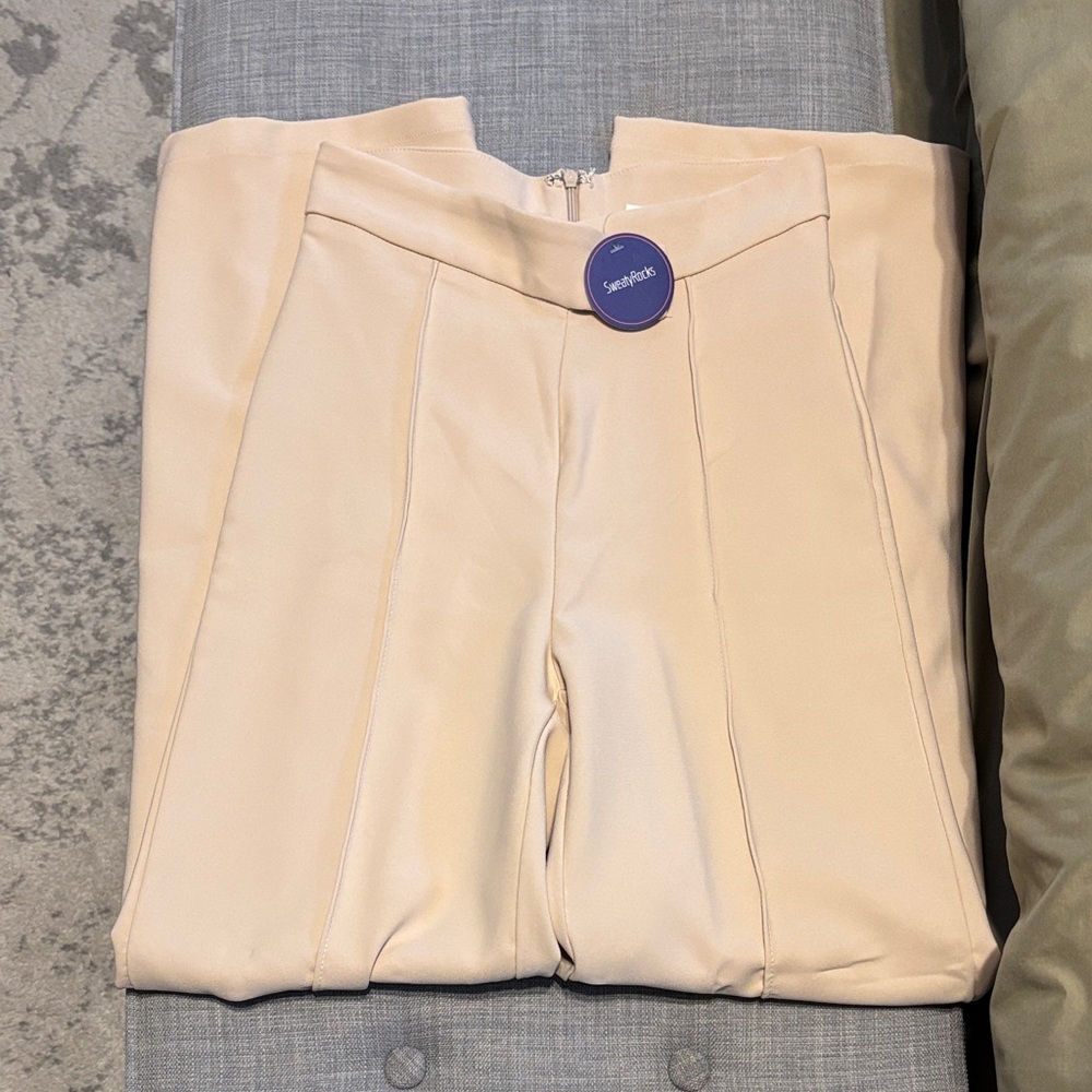 Chic Beige Women's Trousers